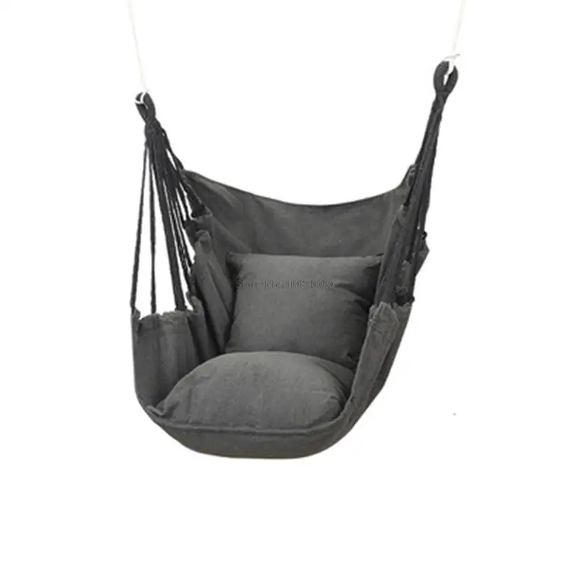 

Indoor and Outdoor Garden Hammock Dormitory Bedroom Student Lazy Reclining Hanging Chair Swing Chair With Cushion