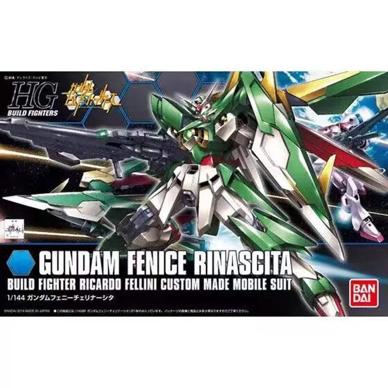 

Bandai HG HGBF 017 Wing Gundam Fenice Newborn Phoenix Flying Wing Gundam anime character movable doll assembly model
