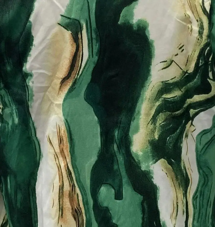 Nueva llegada elegante pintura al óleo impresión camisa de mujer Top-Blusa de moda