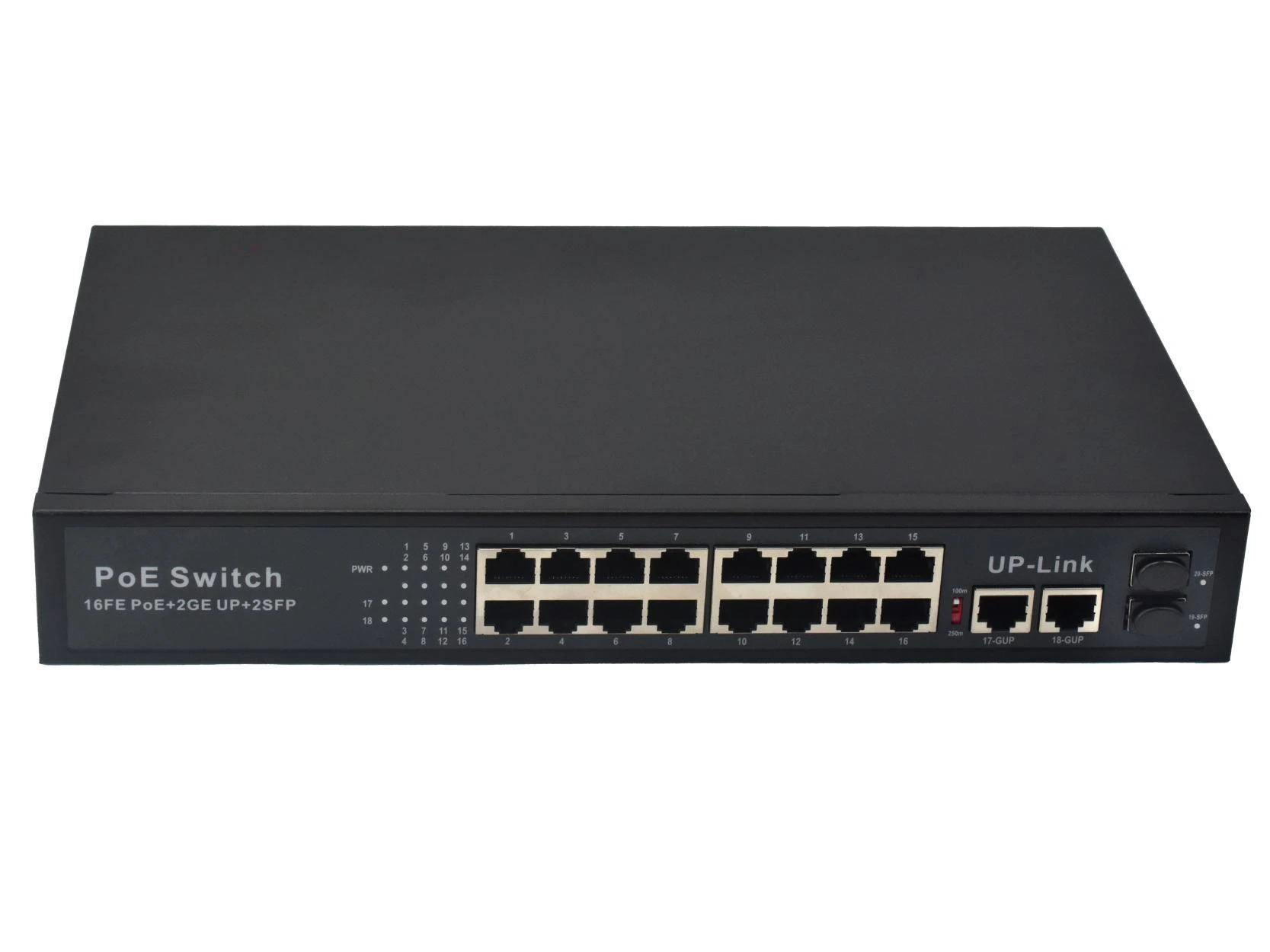 

10/100Mbps 16 Port Poe Switch +2 Gigabit Uplink Port +2 Gigabit SFP Port Ethernet Poe Switch Manufacturers