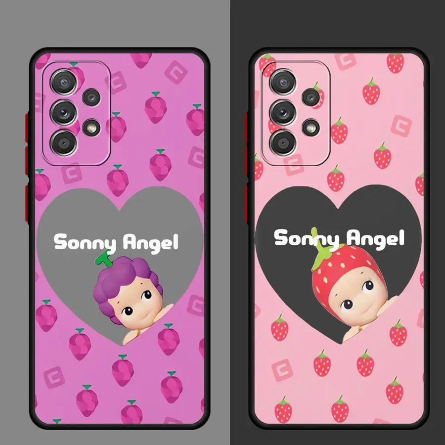 Sonny Angel Grapes Phone case for Samsung Galaxy A11 A12 A53 A71 A72 A73 4G 13 A14 A16 A21 A22 A23 24 A31 A32 A33 A42 51 A52 5G