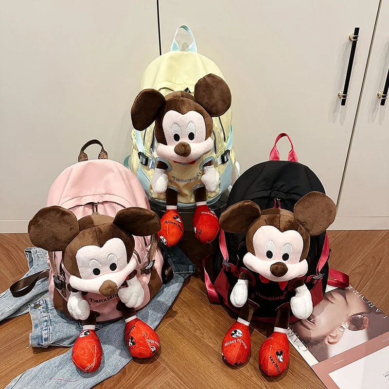 حقيبة ظهر ديزني ميكي ماوس للنساء والفتيات بسعة كبيرة ولطيفة وعصرية ومتينة ومطبوعة برسوم كرتونية للتسوق في الهواء الطلق والسفر #6