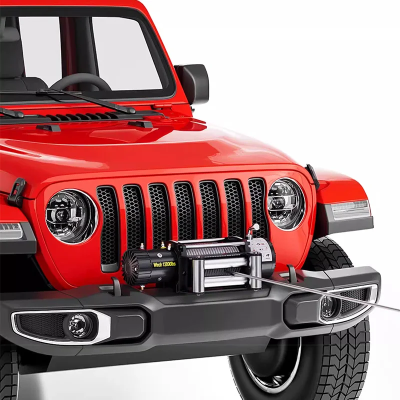 

2000lb/3000lb Electric Winch for Off-Road Rescue 12V/24V ATV/UTV Steel Cable Winch Includes Wired Remote Control