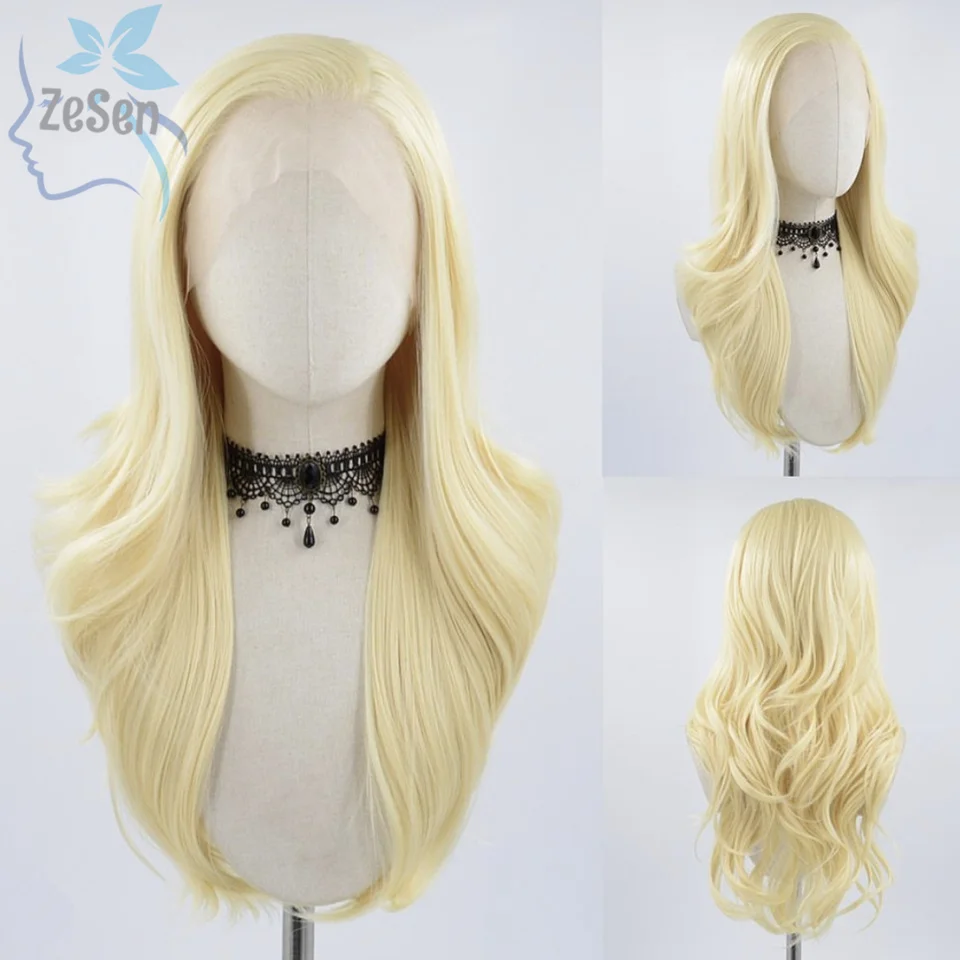 

Synthetic Lace Front Wig Long Natural Wavy Glueless Wig Lace Wig For Women Lace Frontal Wig Heat Resistant Cosplay Daily Wear