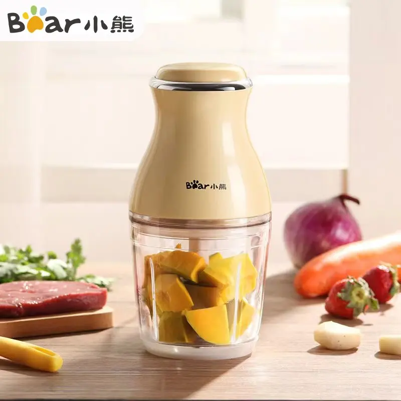 600ml Multifunctional Food Processor Electric Meat Grinder Portable Blender Cup Mixer Baby Food Supplement Mincing Machine 220V