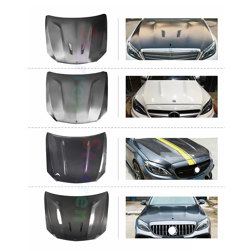 2015 2016 2017 2018 2019 W205 C Class Sedan New Arrival AMG 507 Style Carbon Fiber Hood for Mercedes Benz Engine Cover Bonnet