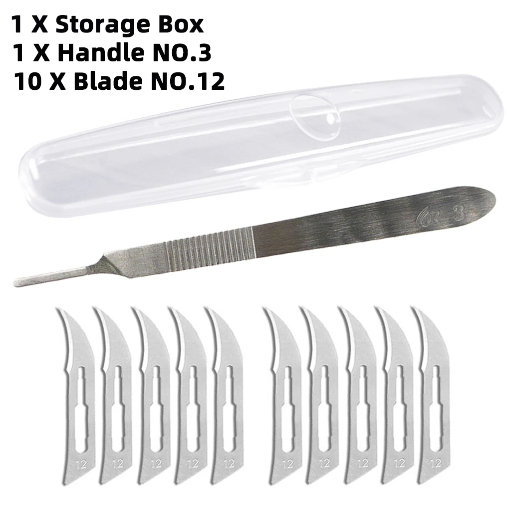 Skalpell Kombination 10 #, 11 #, 23 # High Carbon Stahl Chirurgische Klinge Mit Box und Griff für Carving und Schneiden Werkzeug Messer – Detail 12