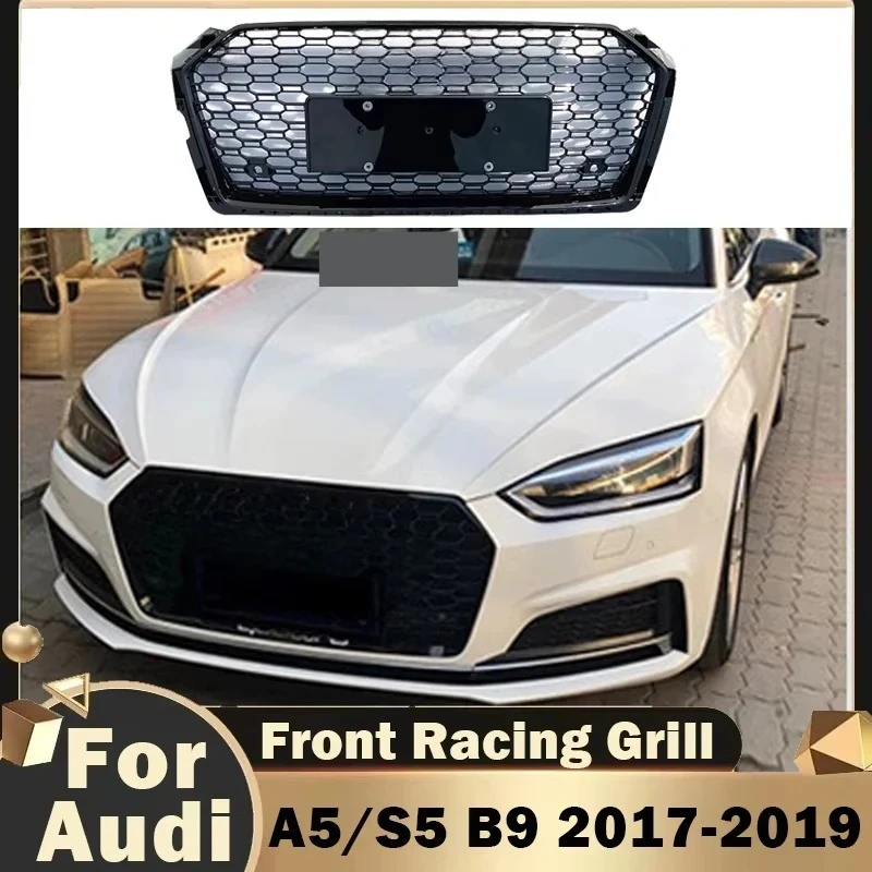 

Для A5/S5 B9 2017-2019 передний бампер гоночная решетка модификация подтяжки лица нижняя решетка замена RS5 стиль автоаксессуары