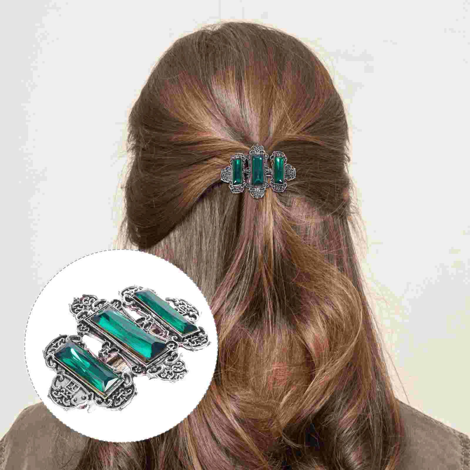 

Antiquing Hair Clips Ponytail for Rhinestones Fashion Hairpin Pins Women