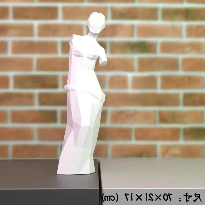 

70cm Venus Paper Model Kit Papercraft 3D Art Studio Decoration DIY Creative Sculpture Home Room Decor Hand Made Puzzles Toys