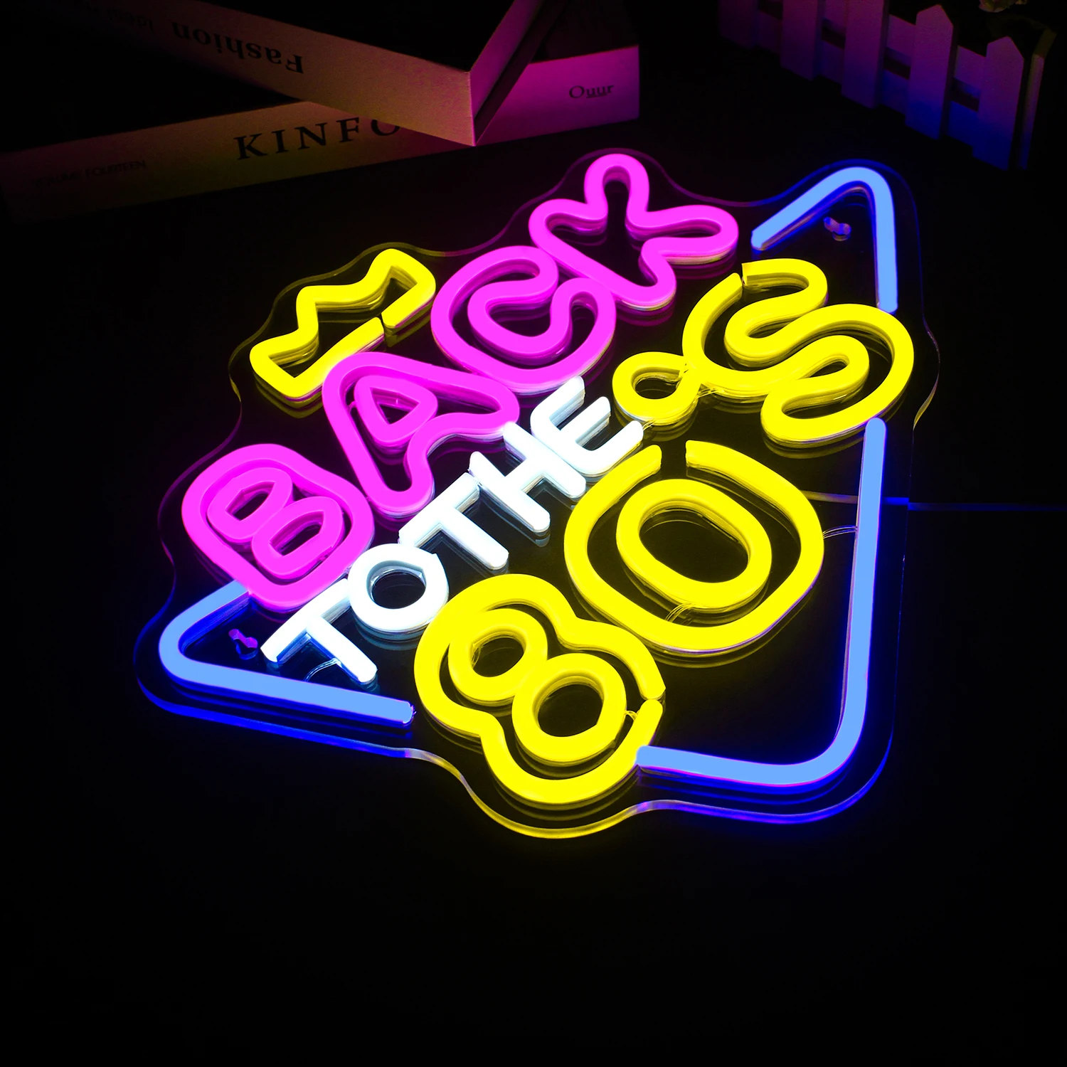 Back To The 80s Neon Sign Wall Decor Retro LED Lights Home Bars Party Bedroom Gamer Room Decoration Accessories Light Up Lamp