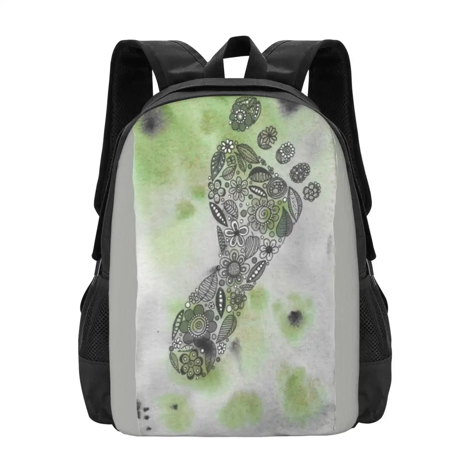 

Ecological Footprint New Arrivals Unisex Bags Student Bag Backpack Inktober2019 Footprint Ecology Environment Planet Earth