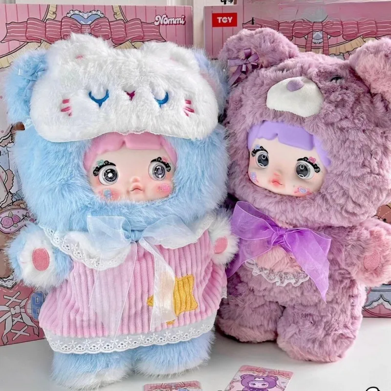 Nommi 400% Good Night Bear Blind Box Cute Nommi Vinyl Doll Mystery Box Rabbit Bear Action Figure Anime Doll Surprise Bag Toys