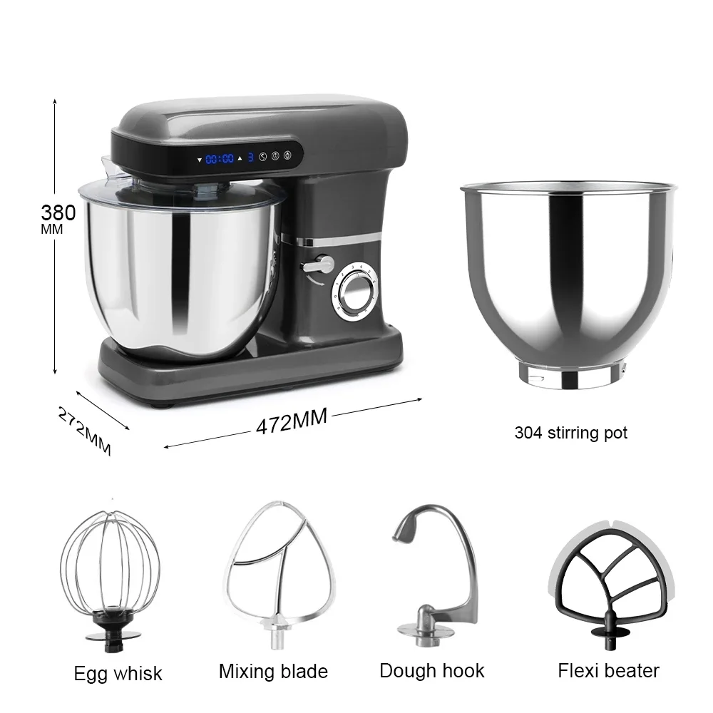 Mixer High Power Capacity 2200 Watts 10L Cake Bread Dough Mixer Planet Electric Household Kitchen Appliances Food Mixer