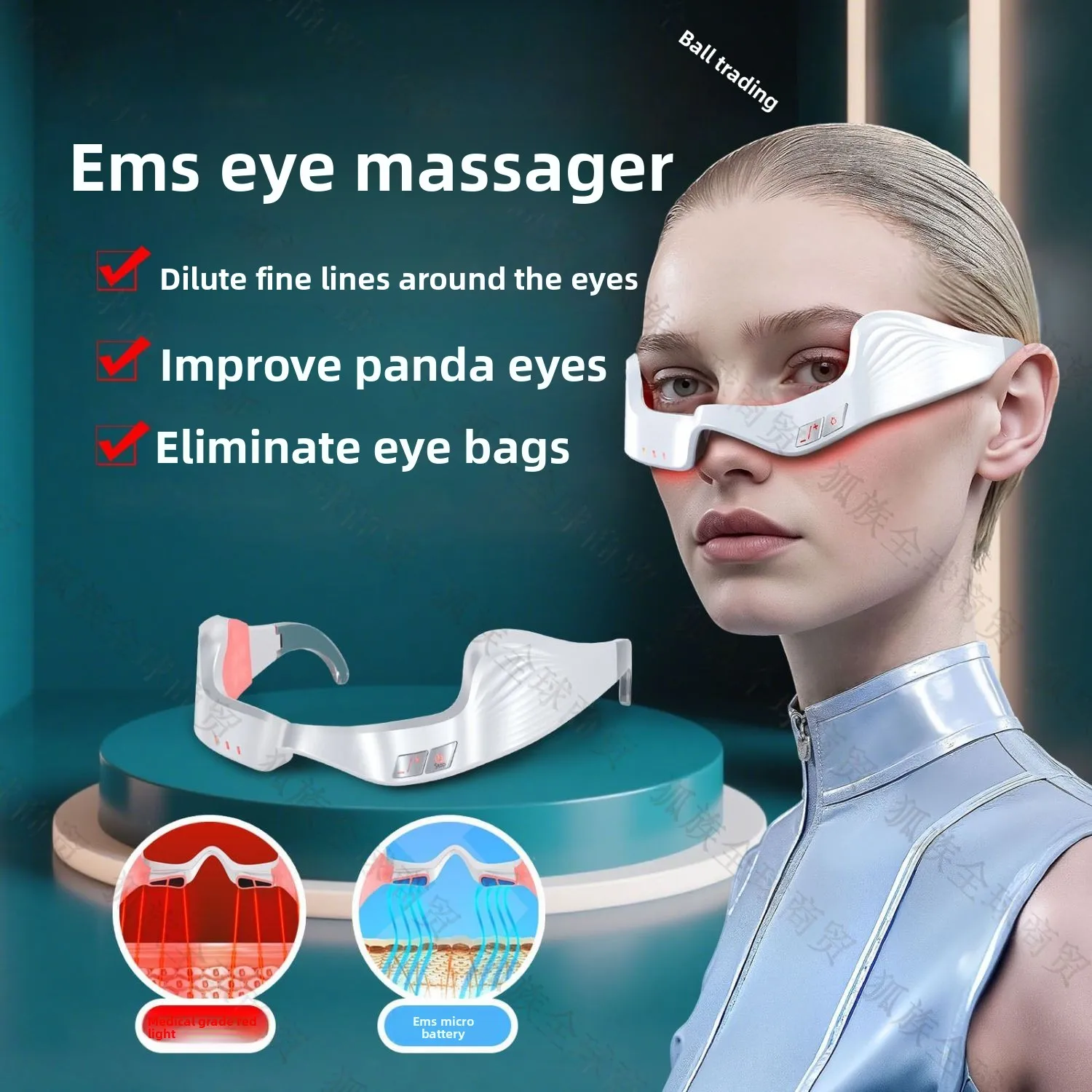 

EMS Micro-electric To Dilute Dark Circles Eye Protection Beauty Instrument Eye Massage To Relie