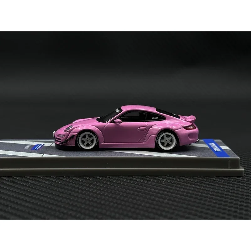 

TW In Stock 1:64 RWB 997 Pink Diecast Diorama Car Model Collection Toys Tarmac Works