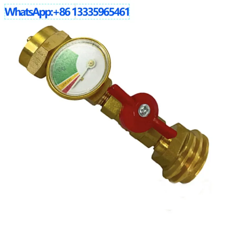

2Pcs North American propane connector gas cylinder adapter inflatable connector gas tank brass adapter connector with meter conn