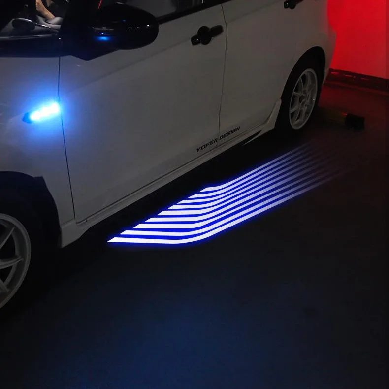 

2XCar Angel Wings Welcome Light Shadow Bulb Atmosphere Car LED Door Warning Light Dream All Vehicle Projection Lamp DC 8-36V