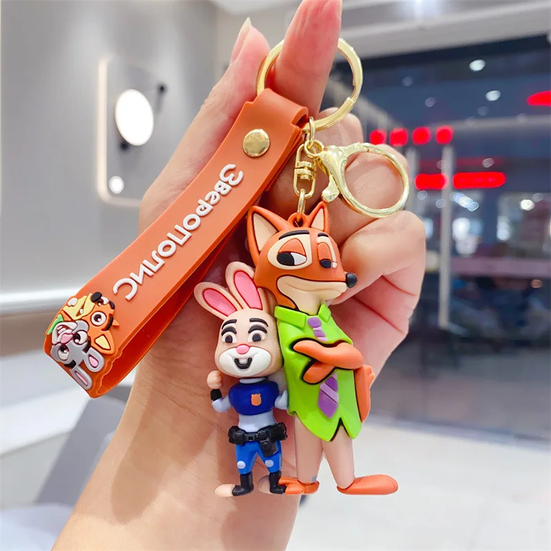 

"Zootopia Judy Safe PVC Material Keychain, Cartoon Doll Bag Hanger, Car Keychain Decoration"