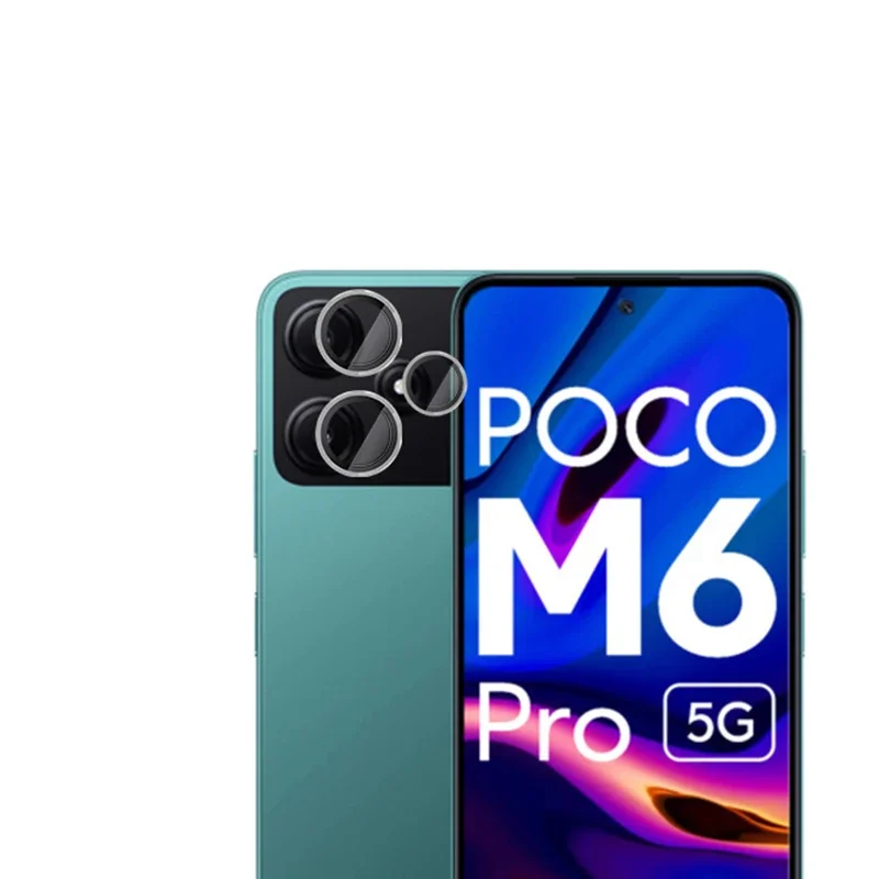 For Xiaomi Poco M6 Pro M5 M4 Camera Lens Protector Aluminium Alloy Tempered Glass For Mi POCO M6Pro 5G Len Film Cover Protection