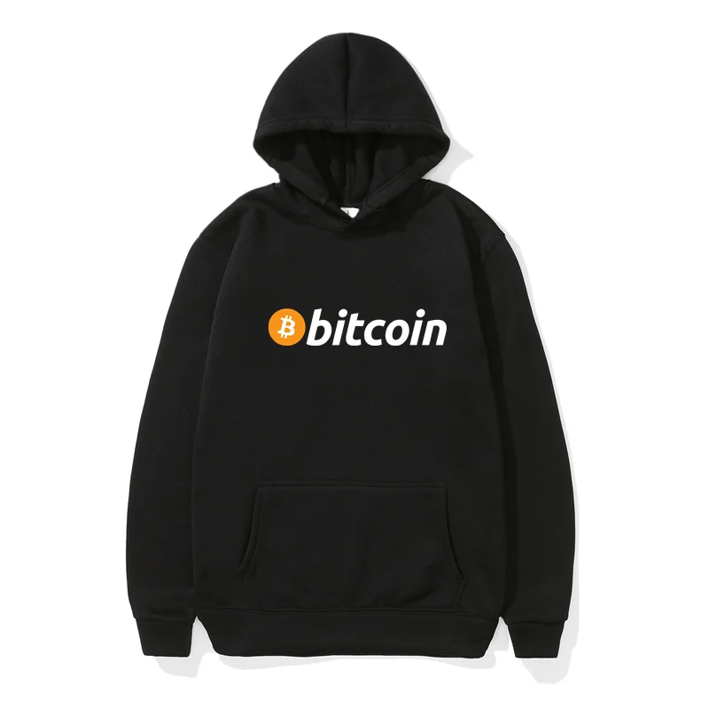 New Men Hoodies Sweatshirt Comfortable Women Bitcoin Printed Hoodie Fashion Men's Pullover Street Trendy Men's Clothing