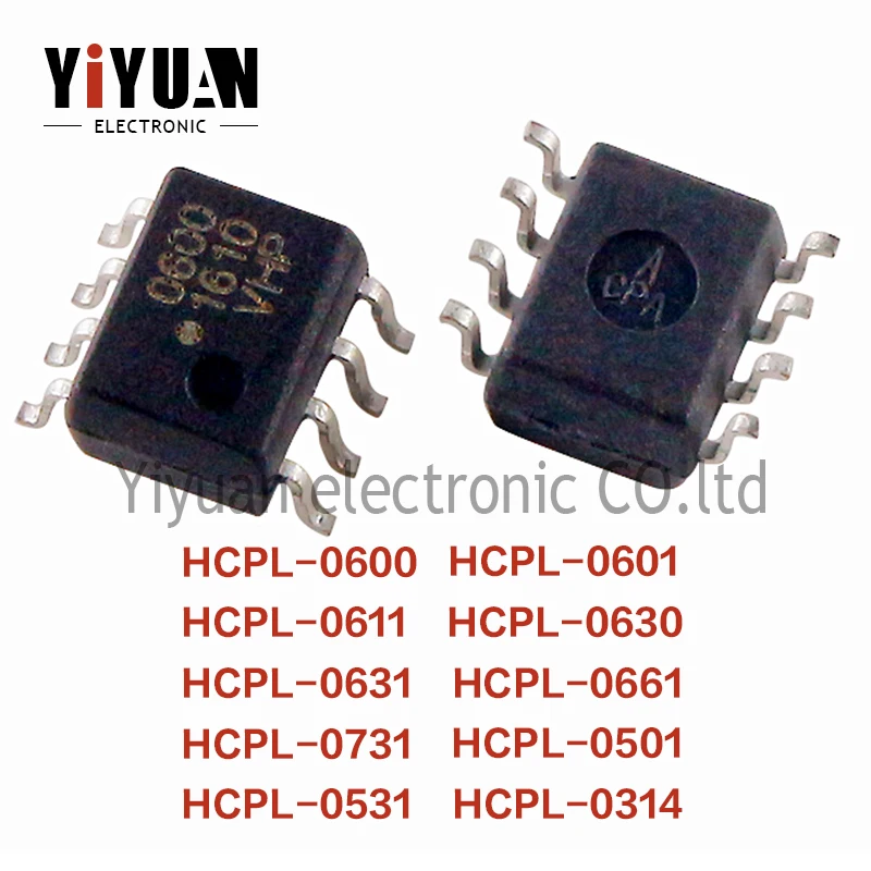 

10PCS NEW HCPL-0600 HCPL-0611 HCPL-0630 HCPL-0631 HCPL-0661 HCPL-0731 HCPL-0501 HCPL-0531 HCPL-0314 SOP-8 Optocoupler