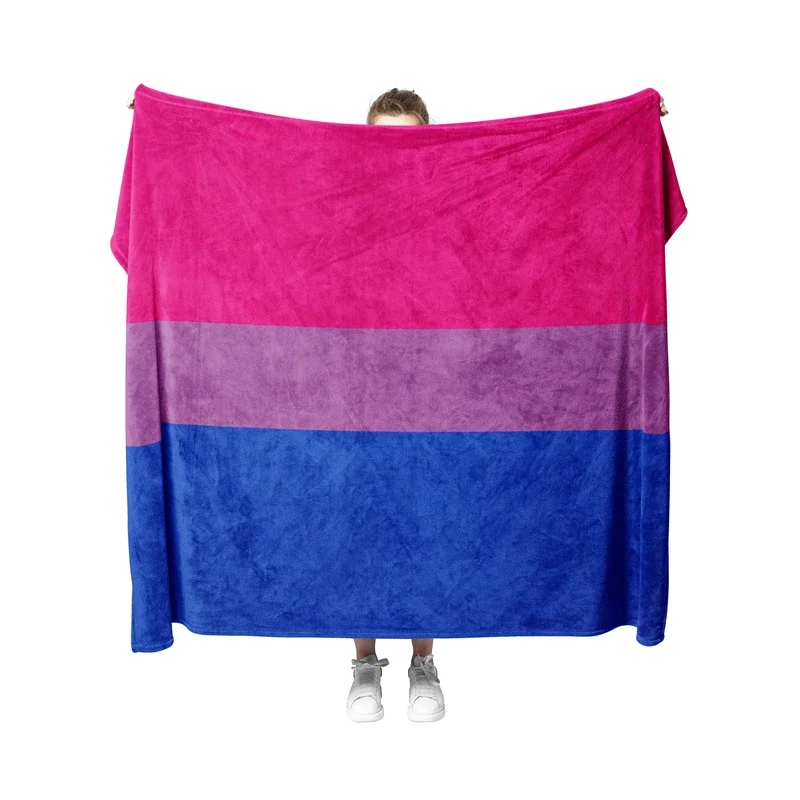 Aertemisi Bisexual Pride Flag Rainbow LGBT Pet Blanket for Small Medium Large Dog Cat Puppy Kitten Couch Sofa Bed