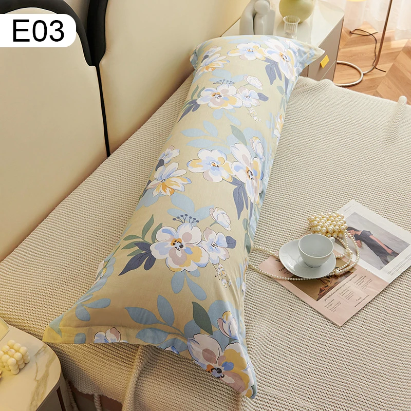 120/150/180cm Cartoon Printed Cotton Long Pillowcase Soft Couple Lover Sleeping Pillow Cover Girl Bedroom Decor Pillow Case