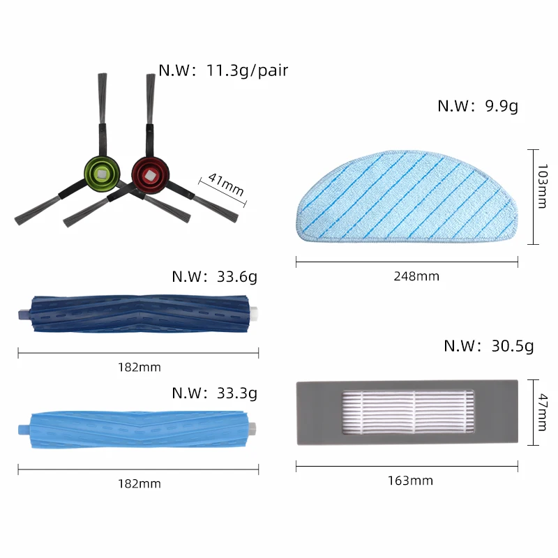 Dla Ecovacs Debot T9 Aivi Plus odkurzacz Robot główna szczotka z filtrem Hepa końcówki do mopa szmata akcesoria części zamienne