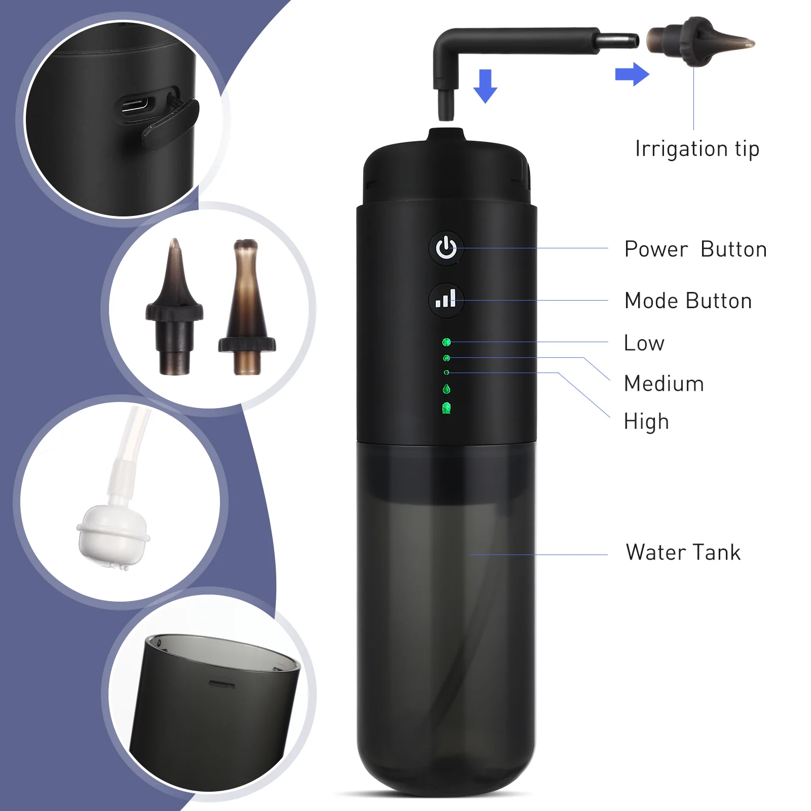 Ear Cleaner Flushing Device Irrigator Canal Wash System For Humans Wax Removal Kit Electric Automatic Machine Safe Cleanser