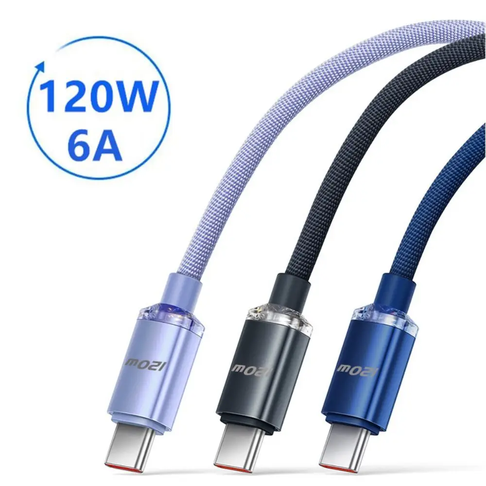 USB 3.0 6A Quick Charge Cable High Speed 25cm/1m/1.5m/2m 120W Fast Charging Cable for Samsung/Realme/Xiaomi/Huawei/OPPO/Vivo