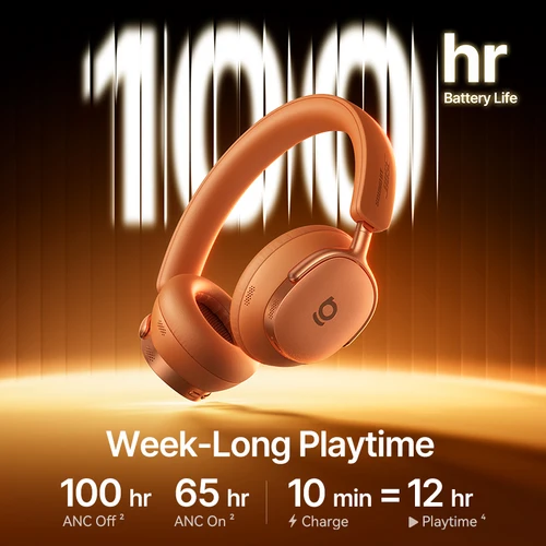 Imagen 2 del producto Baseus Inspire XH1 ANC Auriculares inalámbricos Bluetooth 6.1 48dB Auriculares con cancelación de ruido adaptable Hi-Res LDAC 100Hr Sonido de Bose