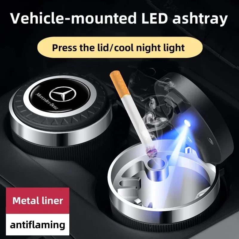 

Car accessories novelty Car ashtray accessories vehicles for Mercedes-Benz AMG C180 C200 W253 X253 X205 W166 W176 GLC/GLK-class