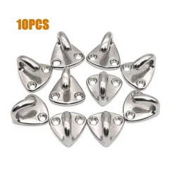 5/10/20Pc 316 Stainless Steel Spring Clip Fender Eye Hook Fending Hooks Marine Hardware Storage Lifebuoy Fixing Hook 27mm x 27mm