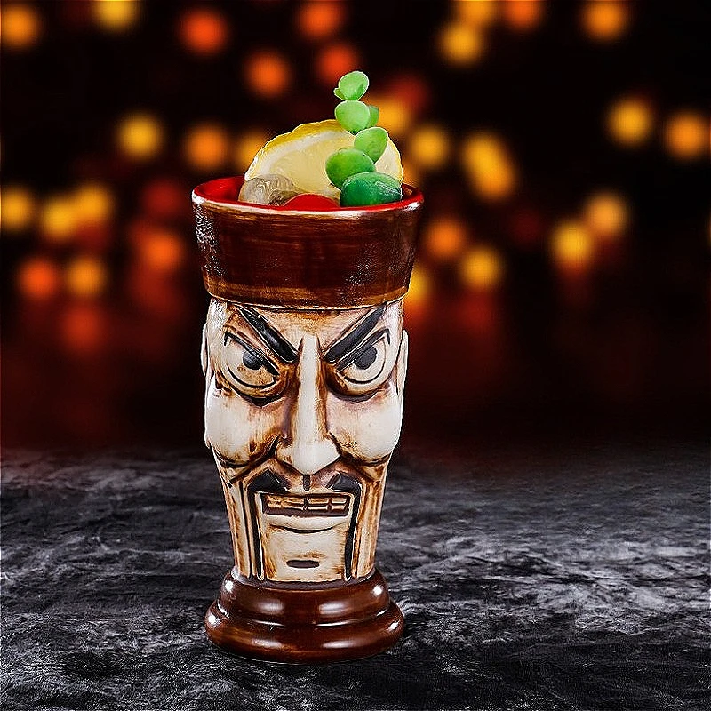 Tiki القدح كأس النبيذ إكسسوارات ديكور منزلي التماثيل عيد الميلاد الديكور كوب كوكتيل السيراميك القدح ديكور المنزل هدية الهالوين