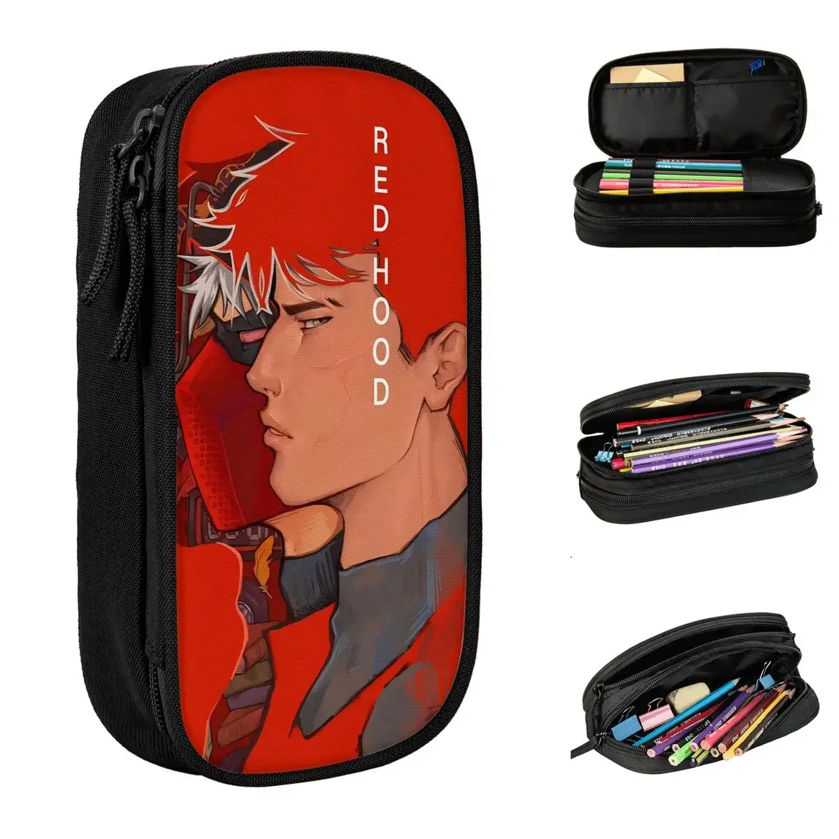 Jason Todd Pencil Case Comics Superhero Pen Box Pencil Bags for Student Big Capacity School Supplies Cosmetic Pencilcases