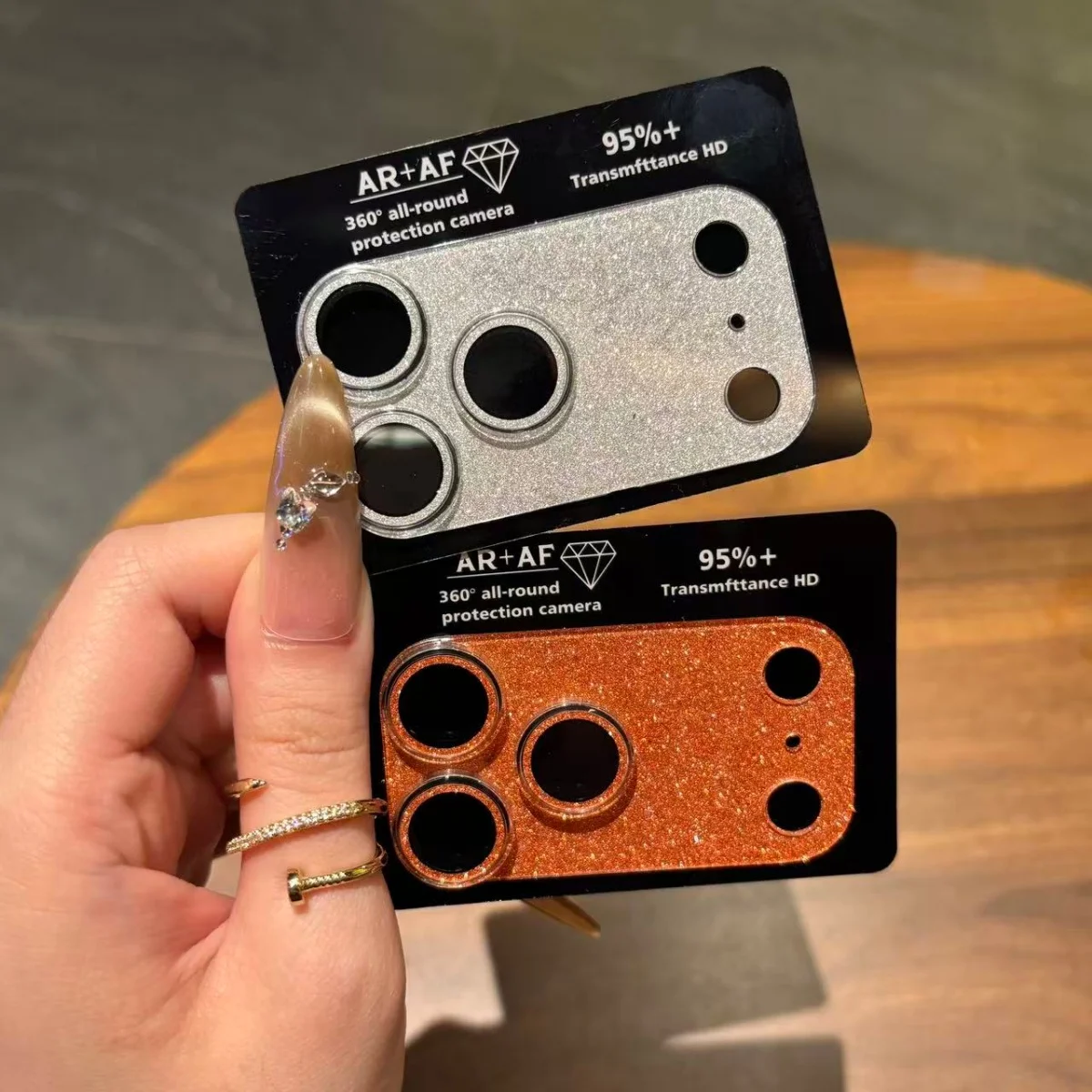 بريق قوس قزح الليزر أورورا عدسة الزجاج 9H فيلم على آيفون 17 16 15 14 برو ماكس زائد HD كاميرا المضادة للخدش حماية غطاء تغليف