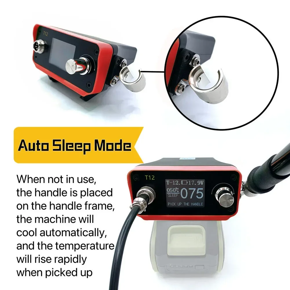 Professional Cordless Soldering Station for BOS 18/20V Battery Fast Heat Up Adjustable Temperature Digital Display