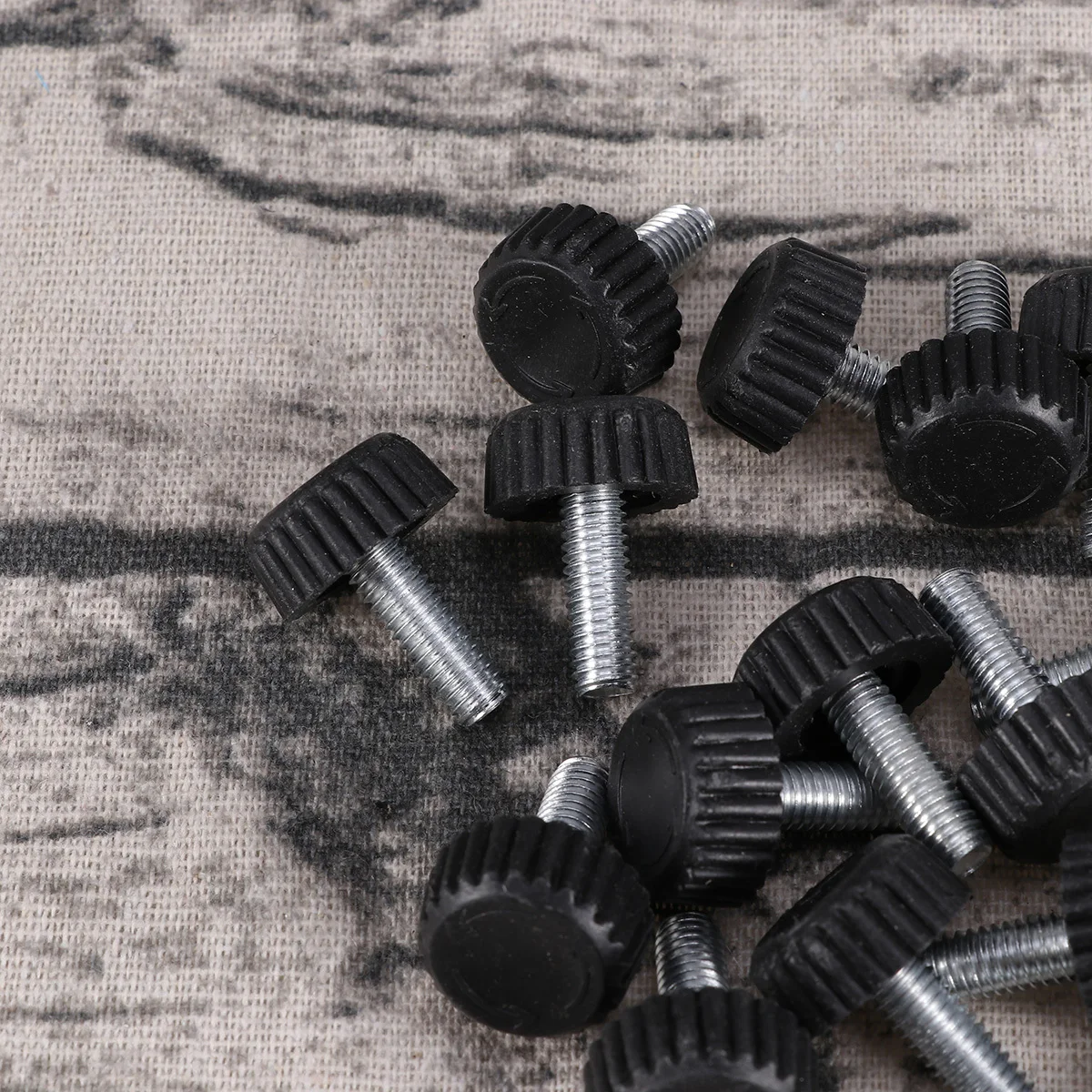 

20Pcs Adjustable M6 Furniture Feet Black Plastic Furniture Leveler Slide Pads for Office Household Tables Desks Conference Room