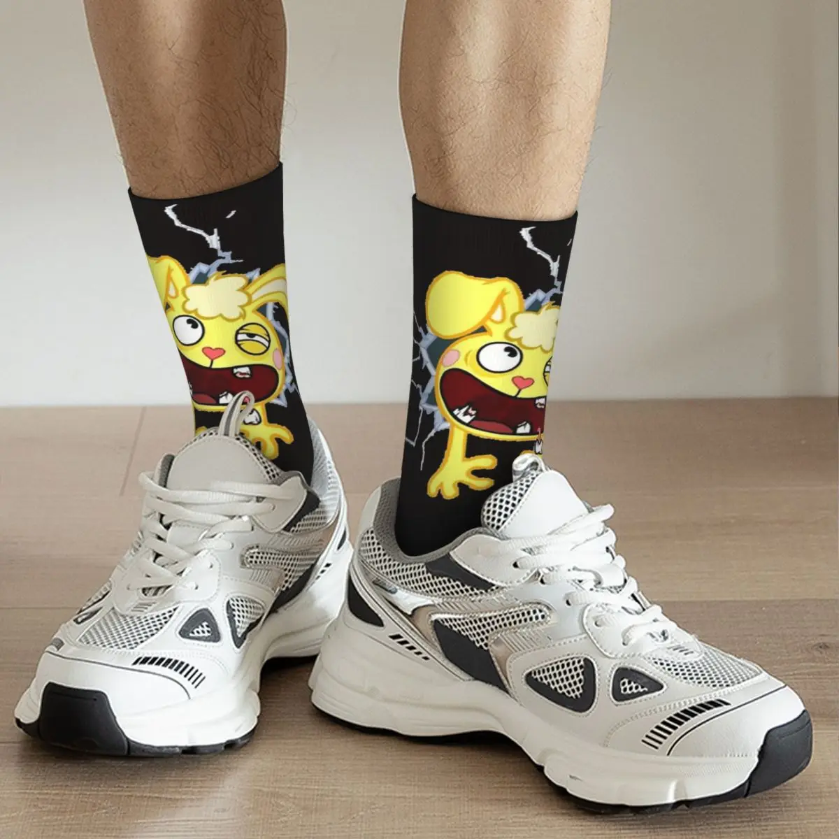 해피 트리 프렌즈 양말 하라주쿠 땀 흡수 스타킹 올 시즌 롱 양말 유니섹스 크리스마스 선물용 액세서리