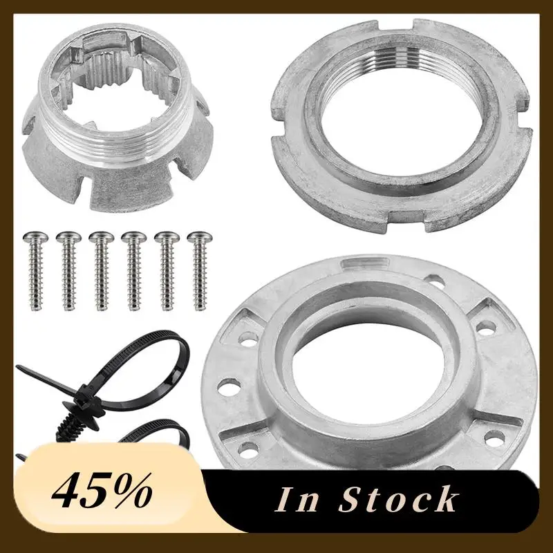 

A60ZW10324651 Washer Basket Drive Hub Kit W10291416, W10291417, PS2581262 Silver Durable Repair For Quiet, Leak-Free Performance