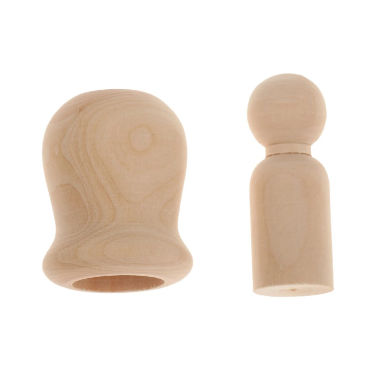 

10pcs Unfinished Wood Peg Durable Diy Wooden Bodies Family Crafts Handmade Keepsake Decoration Assorted Ornaments For