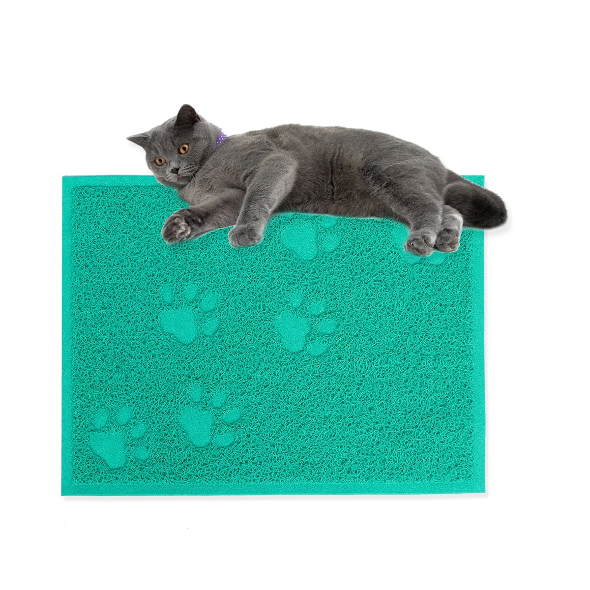 

30 x 40cm Pet Puppy Dog Cat Litter Mat Claws Pet Small Footprint Foot Sleeping Pad Placemat Cleaning Carpet (Rose Red)
