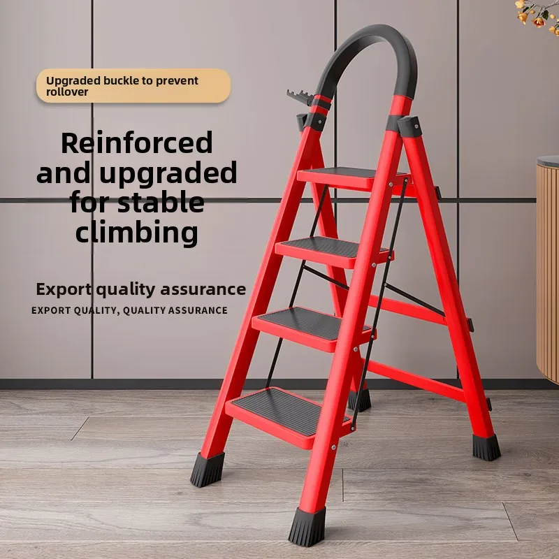Household Folding Ladder A Frame Multi Purpose Heavy Duty Indoor Loft Dual Use Multi Functional Step Ladder Folding Step Ladder