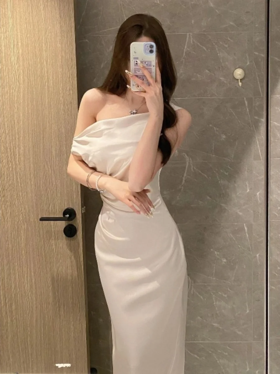 

Асимметричное длинное платье с нерегулярным подолом и скользящим хвостом на талии, женская облегающая юбка Pure Desire с запахом вокруг юбки