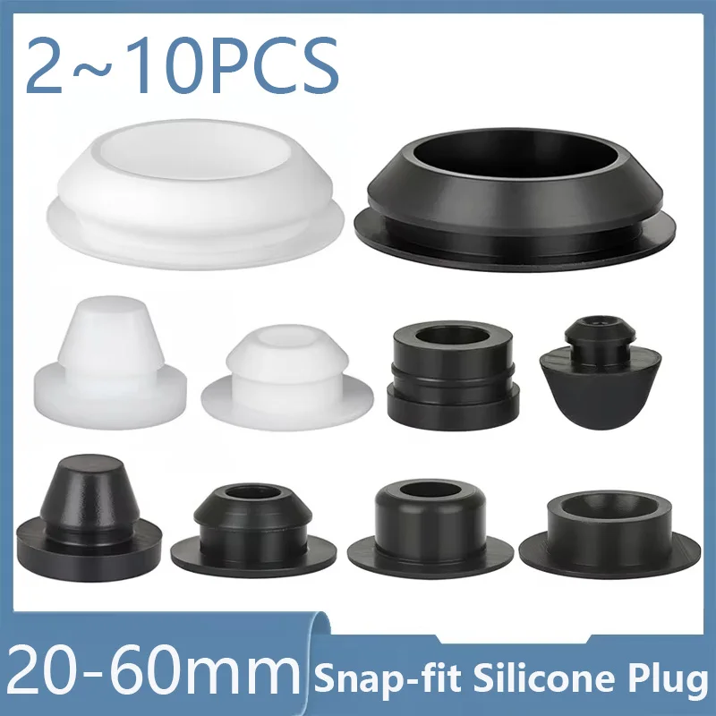20mm-60mm Silicone Plug Rubber Stopper T-plug Soft Match High Elasticity Cap Cover Seismic Eyelet Muffling Thermostability