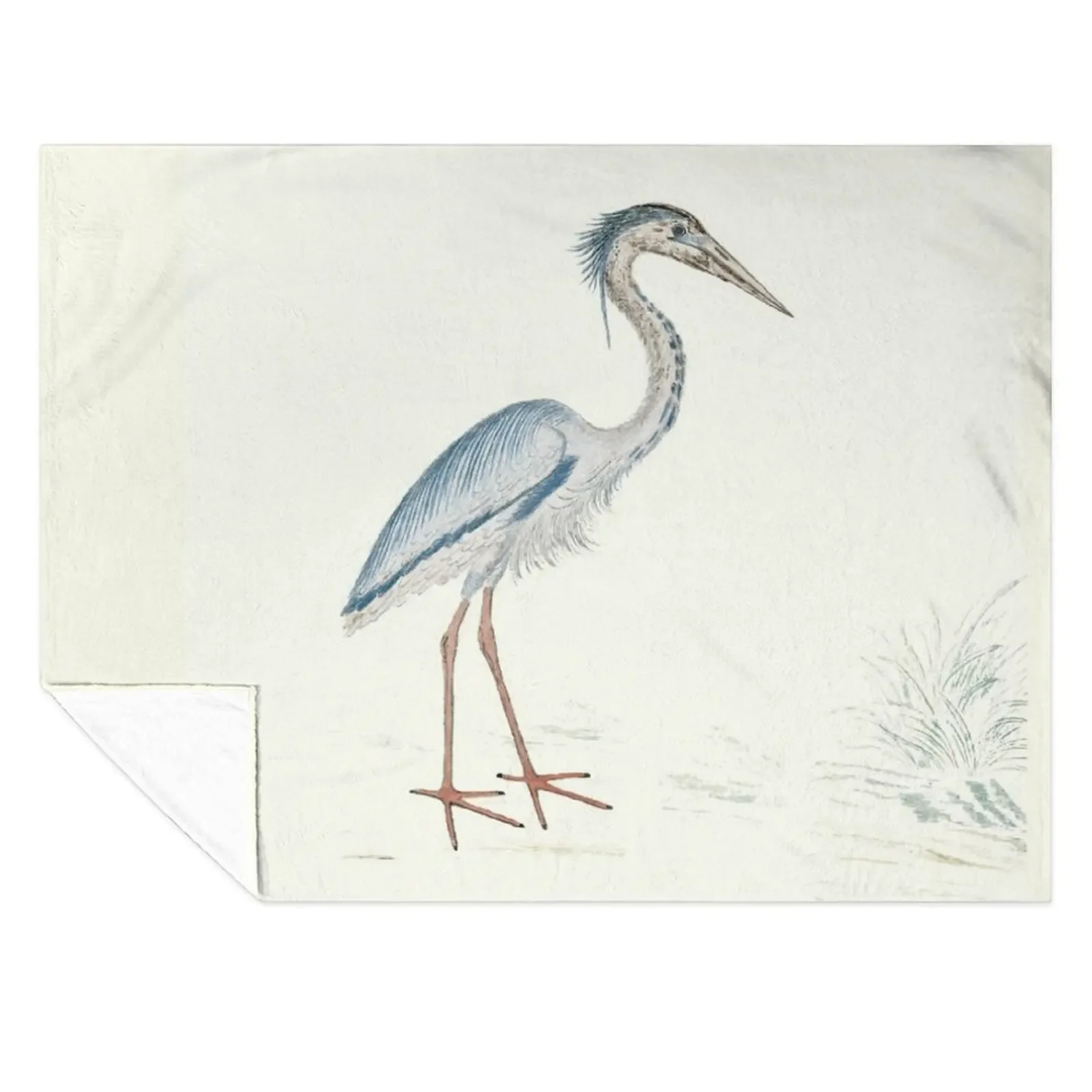 

Heron Throw Blanket Polar Plaid Kid'S Flannels Blankets