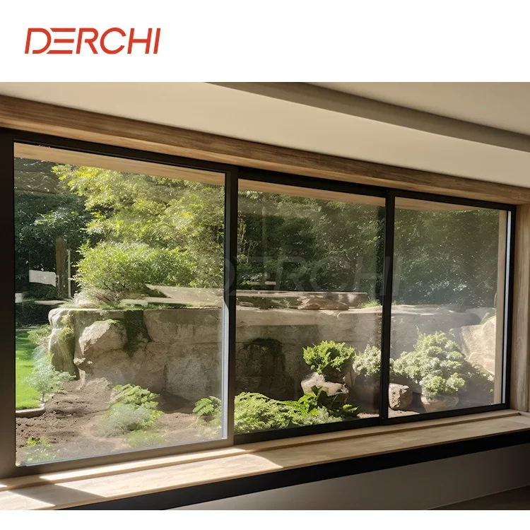 

Modern Custom Soundproof House Sliding Window Heat & Cold Insulation Double Glazed Aluminum Sliding Window