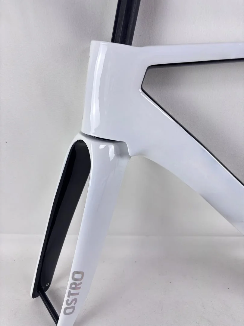 مجموعة إطارات دراجة الطريق الكربونية الجديدة Ostron 2.0 لعام 2025 - فرامل قرصية متوافقة مع جذع المقود وBB T47 - إطار الدراجة