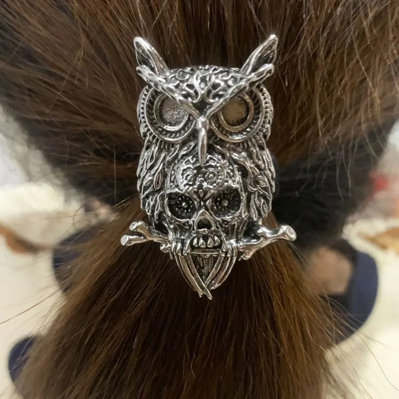 

Gothic Norse Viking Animal Gum for Hair Vikings Wolf Bear Eagle Crow Elastic Hairband Vintage Jewelry Rubber Hairbands Hair Rope